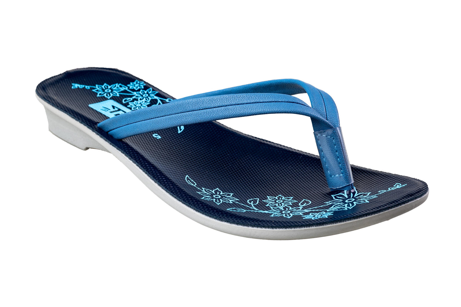 Titas  Ladies R. Blue Chappal PU