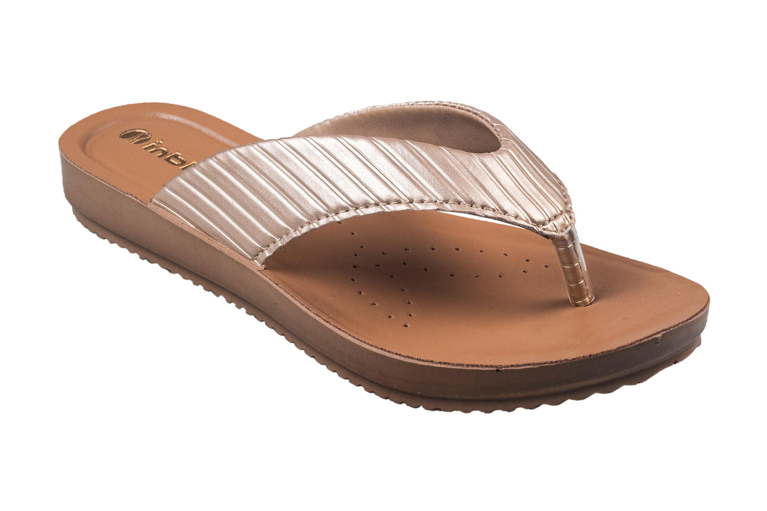 Inblu Ladies Golden Chappal PU