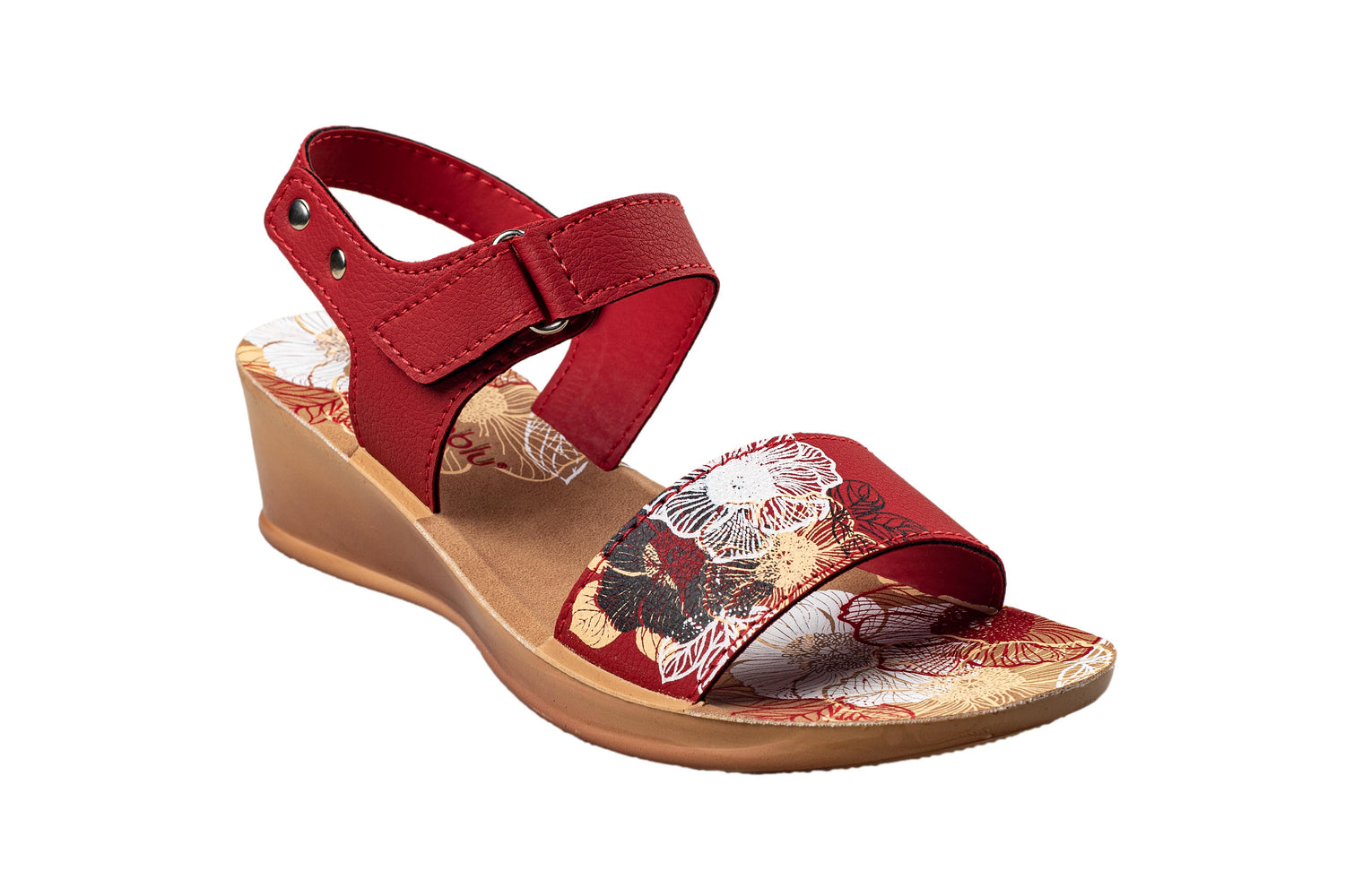 Aeroblu Ladies Red Sandal PU