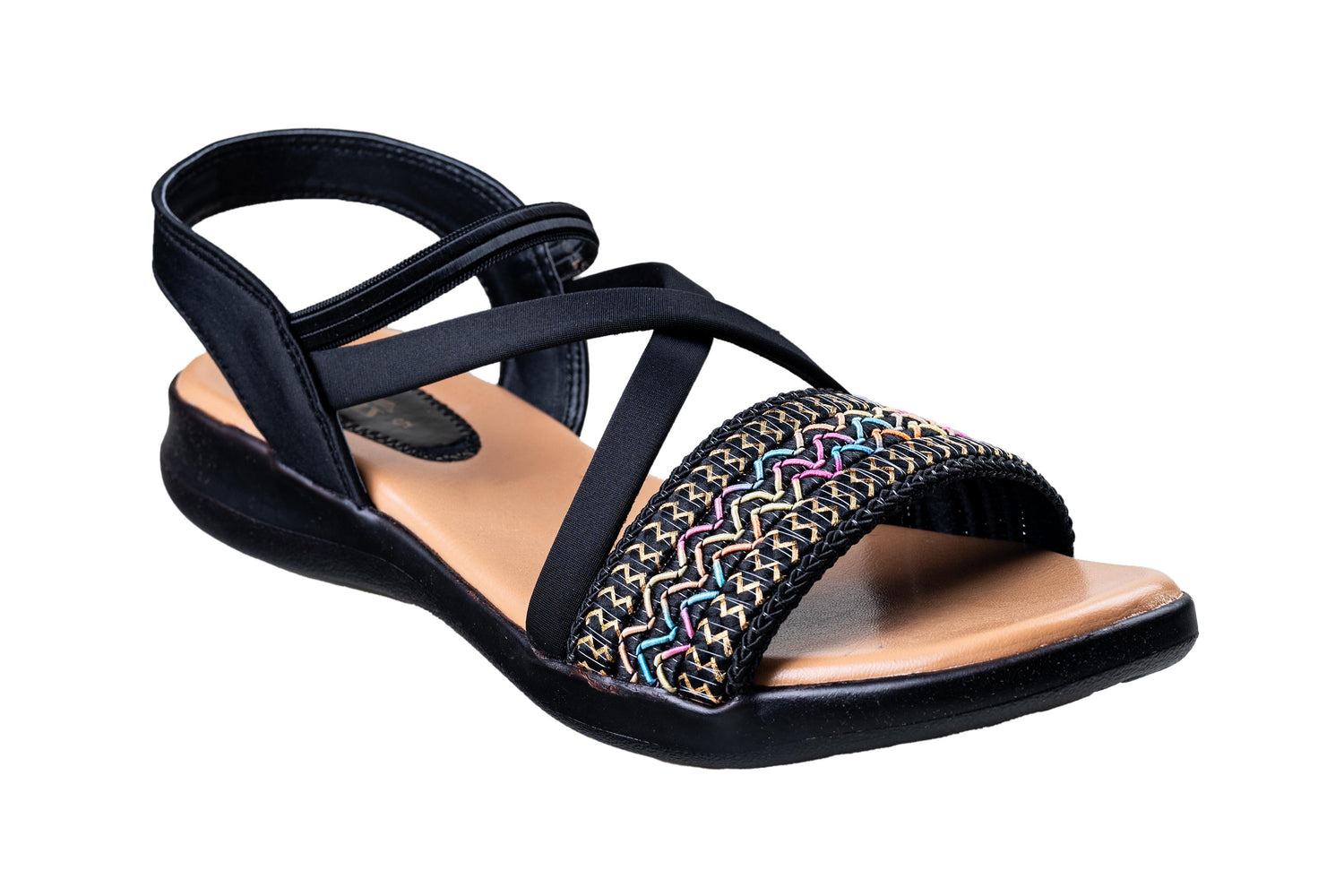 Titas Ladies Black Sandal