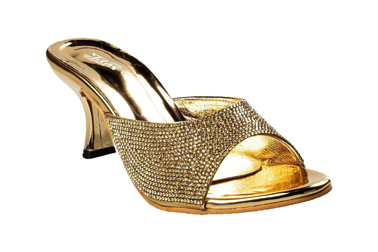 Titas Ladies Golden Wedding Chappal