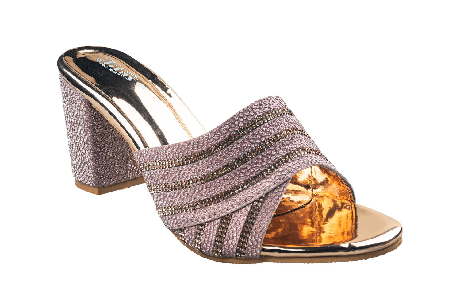 Titas Ladies Sultan / Rose Gold Wedding Chappal