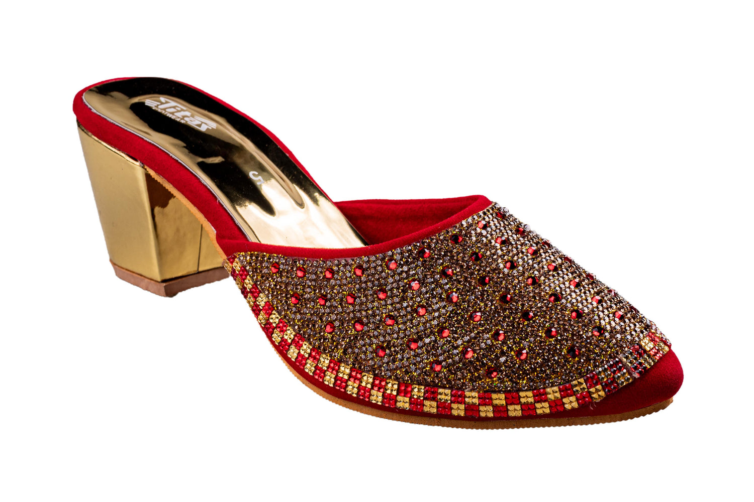 Titas Ladies Maroon Wedding Chappal