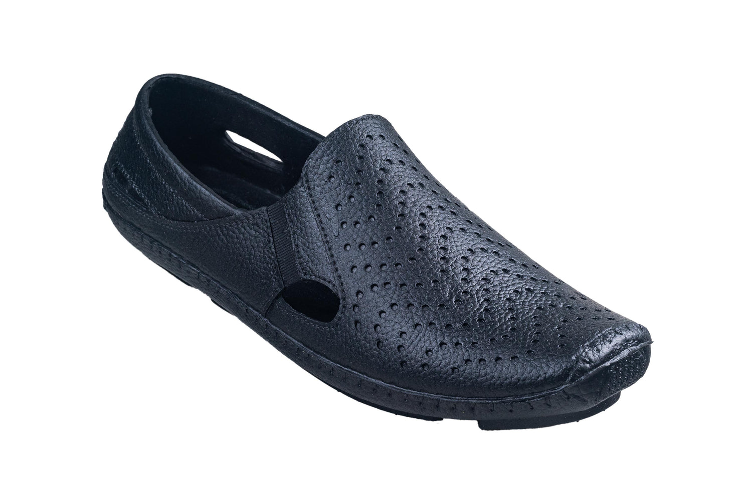 VKC Pride Gents Black Pvc Sandal