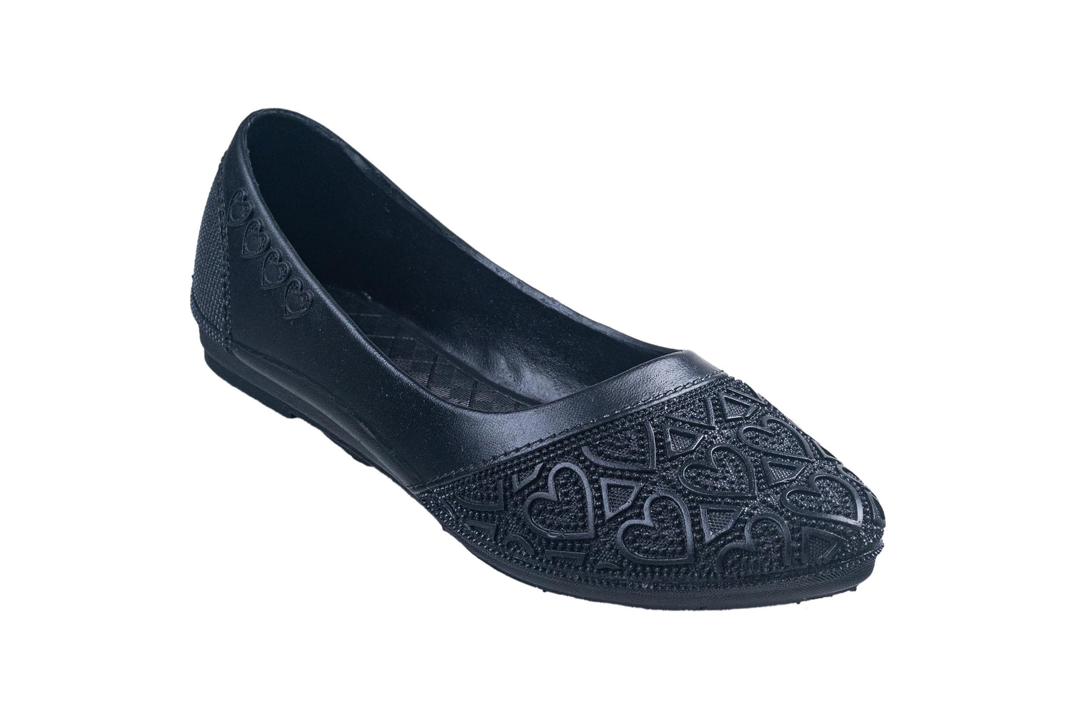 VKC Pride Ladies Black Pvc Shoe