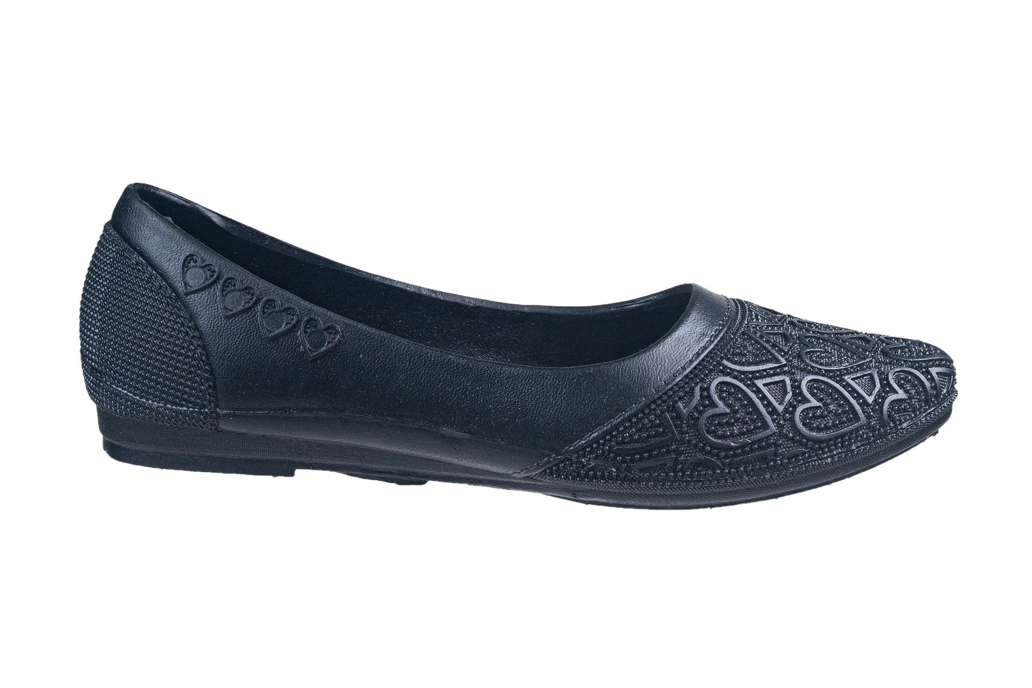 VKC Pride Ladies Black Pvc Shoe