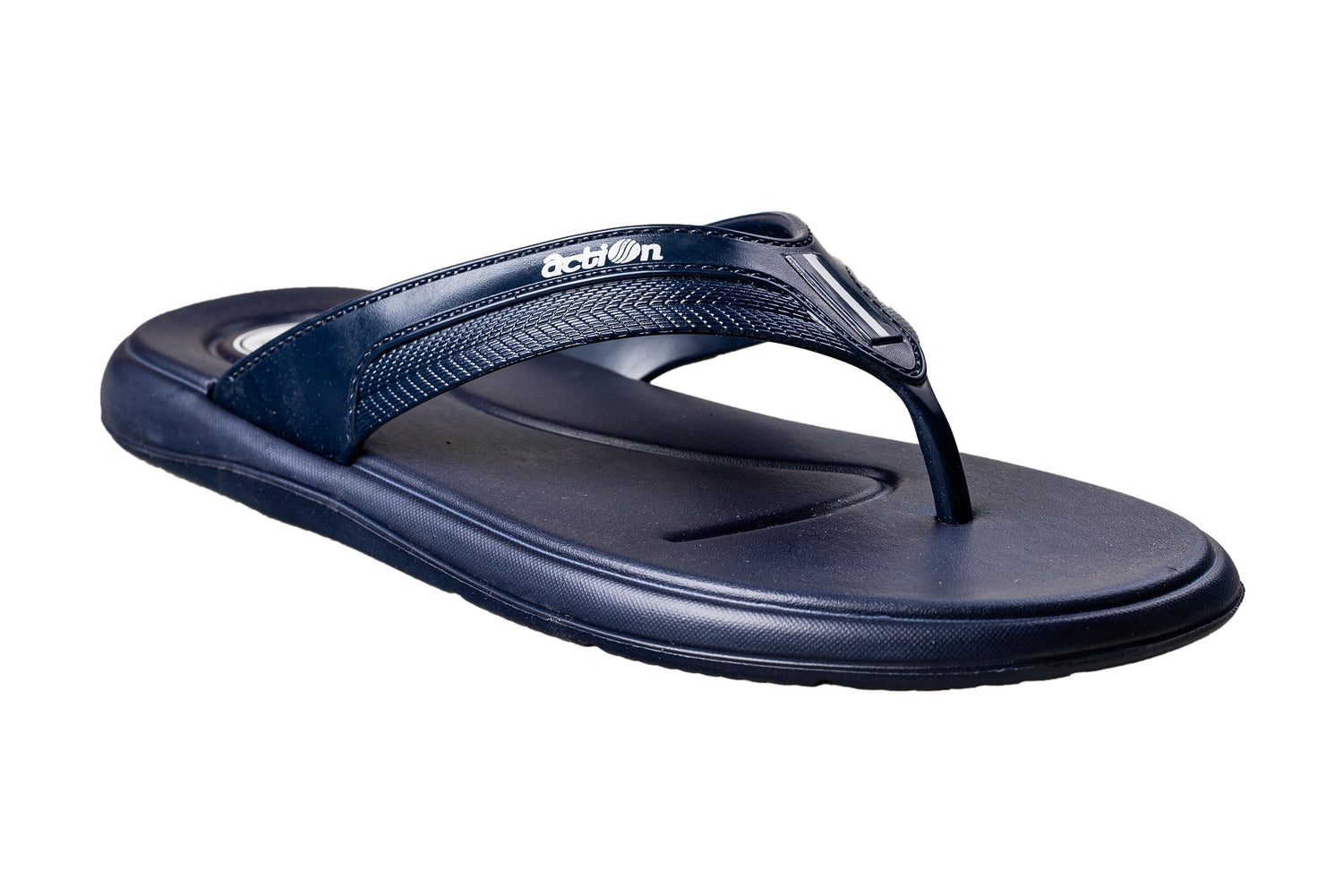 Action Gents Navy Blue Chappal EVA