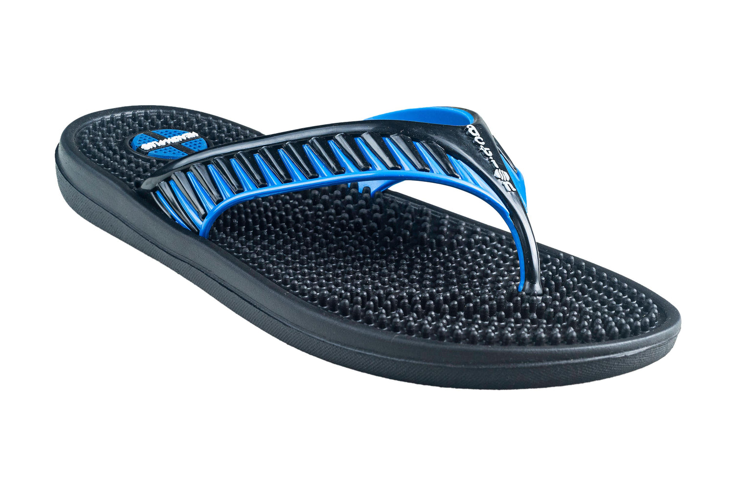 Action Gents Black / S. Blue Chappal EVA