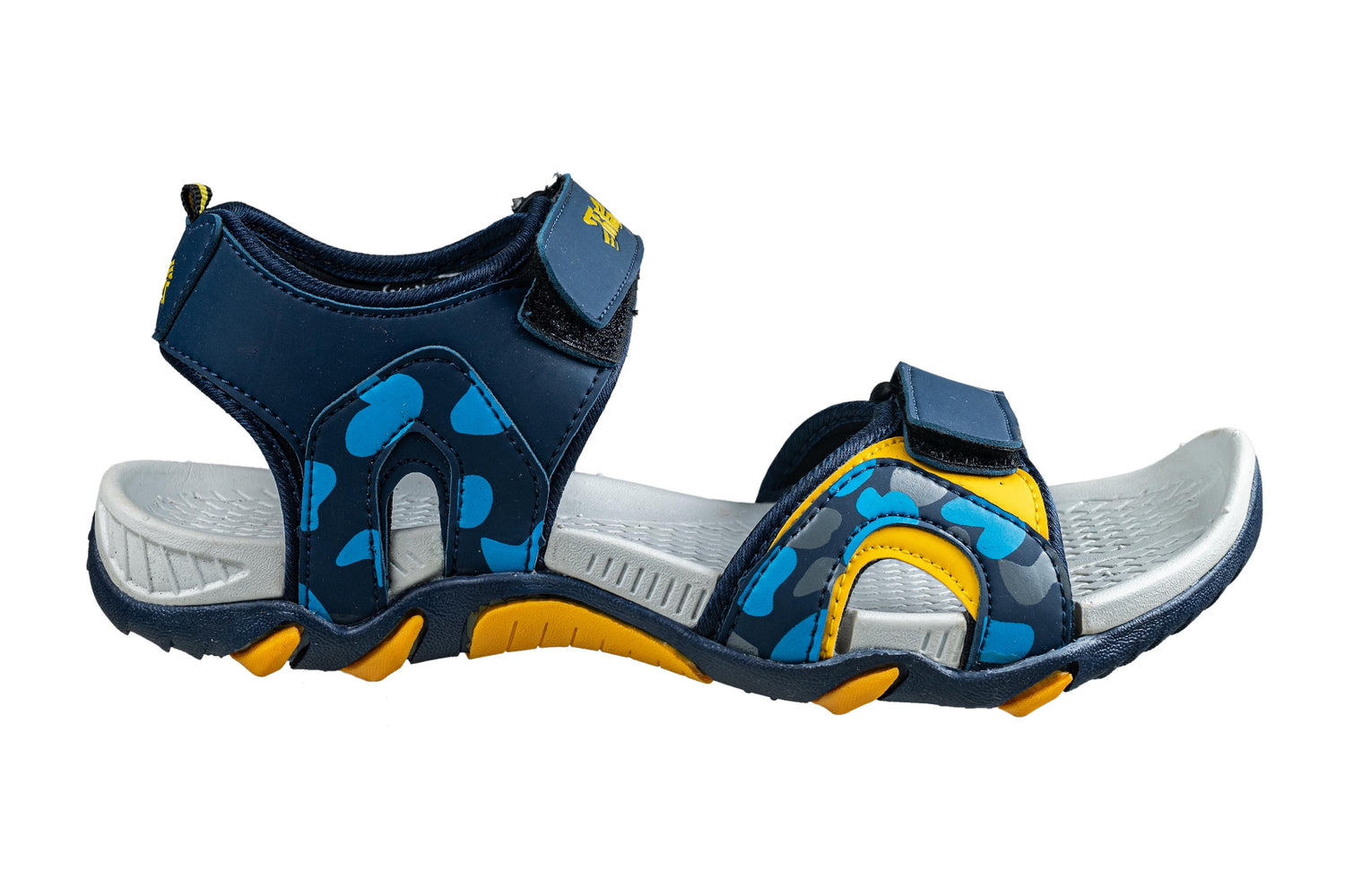 Titas Footwear Stylish Men's N. Blue / Yellow Outdoor Sports Sandals