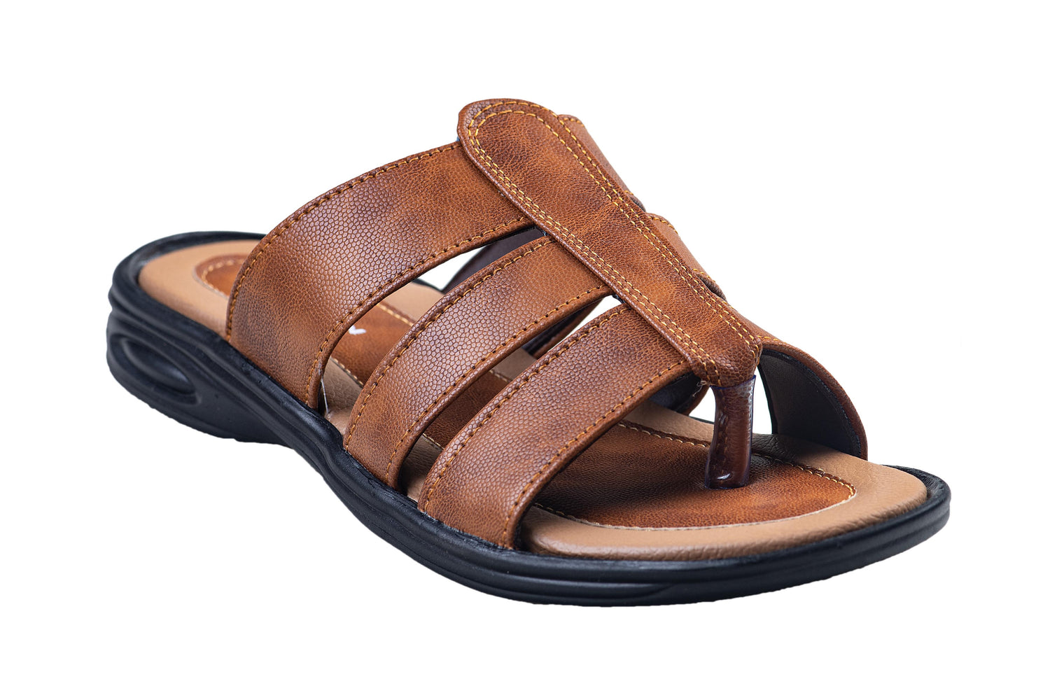 Titas Gents Tan Chappal