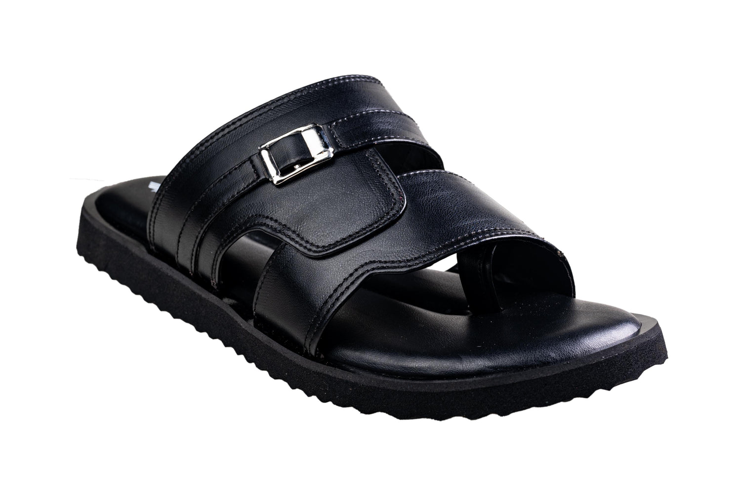 Titas Gents  Black Chappal