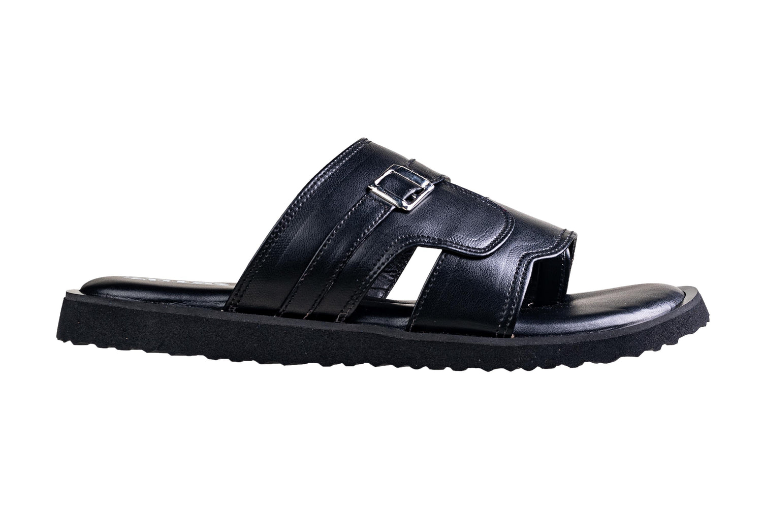 Titas Gents  Black Chappal