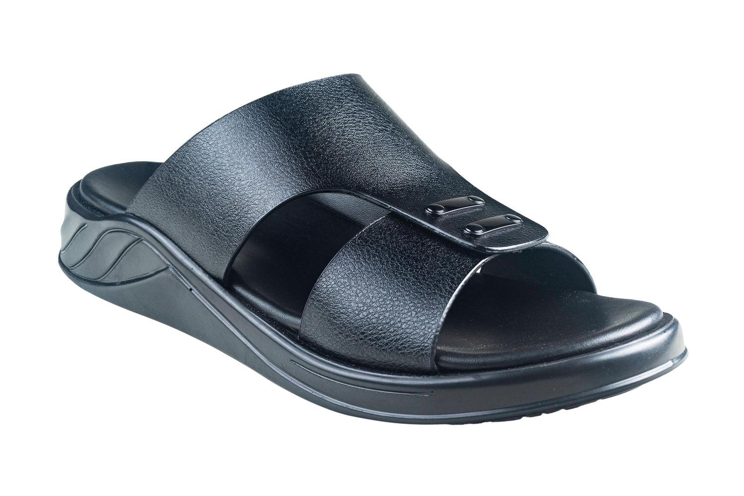 Michael Angelo Gents Black Chappal