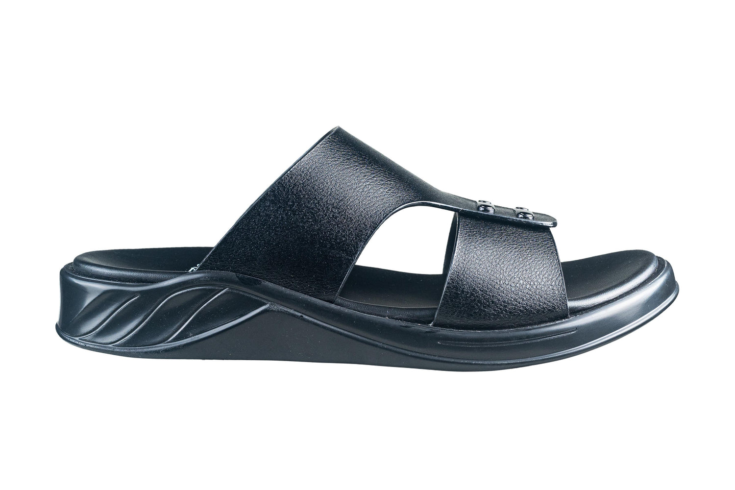 Michael Angelo Gents Black Chappal