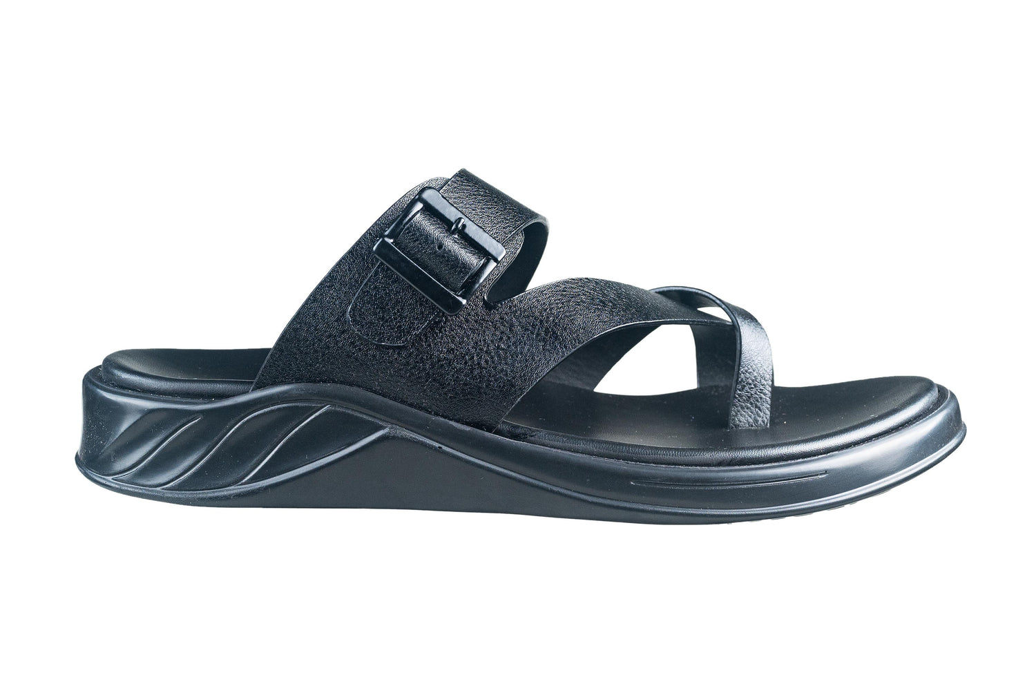 Michael Angelo Gents Black Chappal