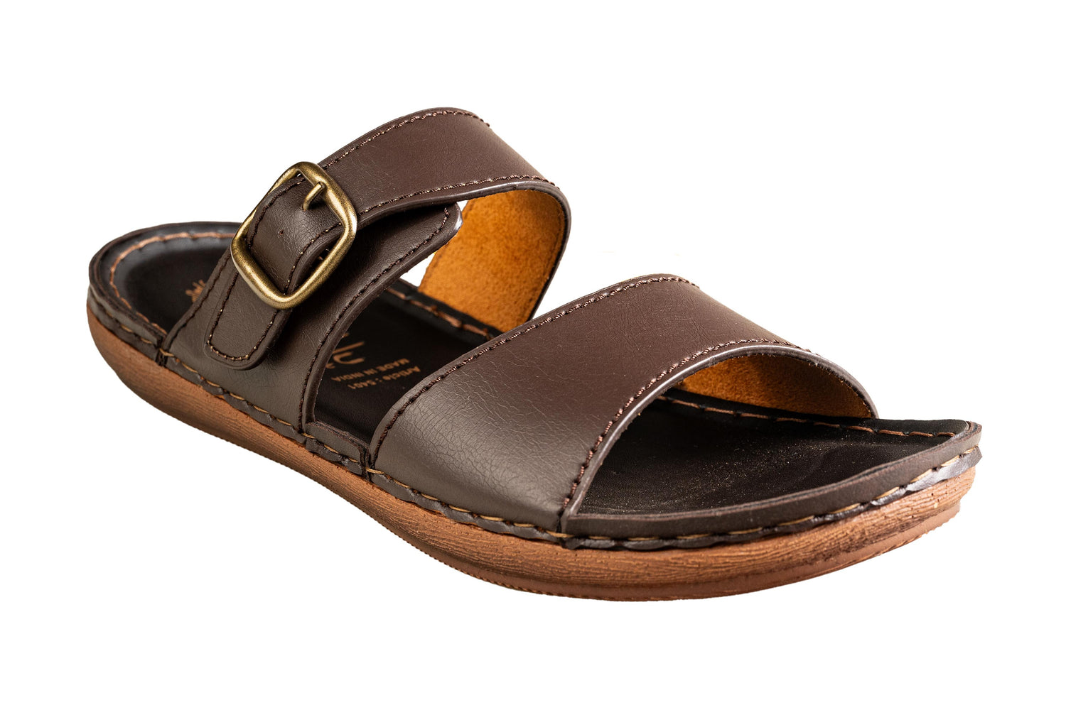 Puntoblu Gents Brown Chappal PU