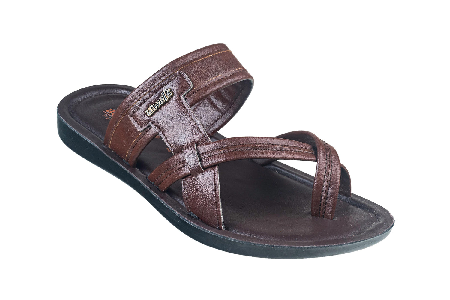 Aerowalk Gents Brown Chappal PU