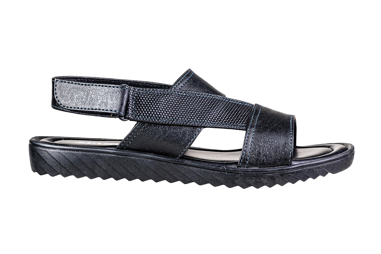 Titas Gents Black Sandal