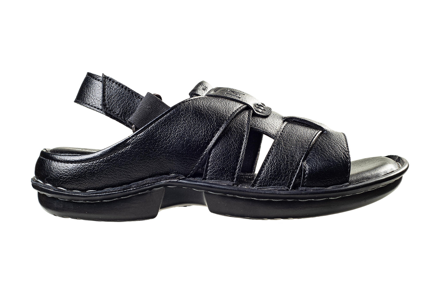 Michael Angelo Gents Black Sandal