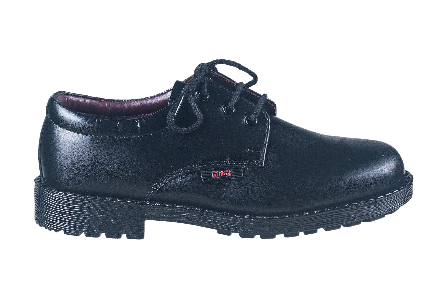 Titas Black Leather School Shoe for Boys (9-13 years Boys)