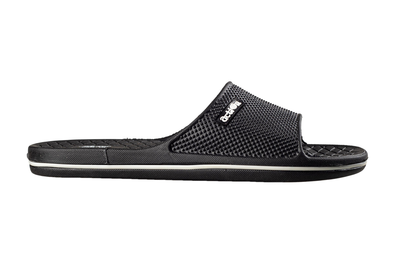 Action Gents Black Sliders