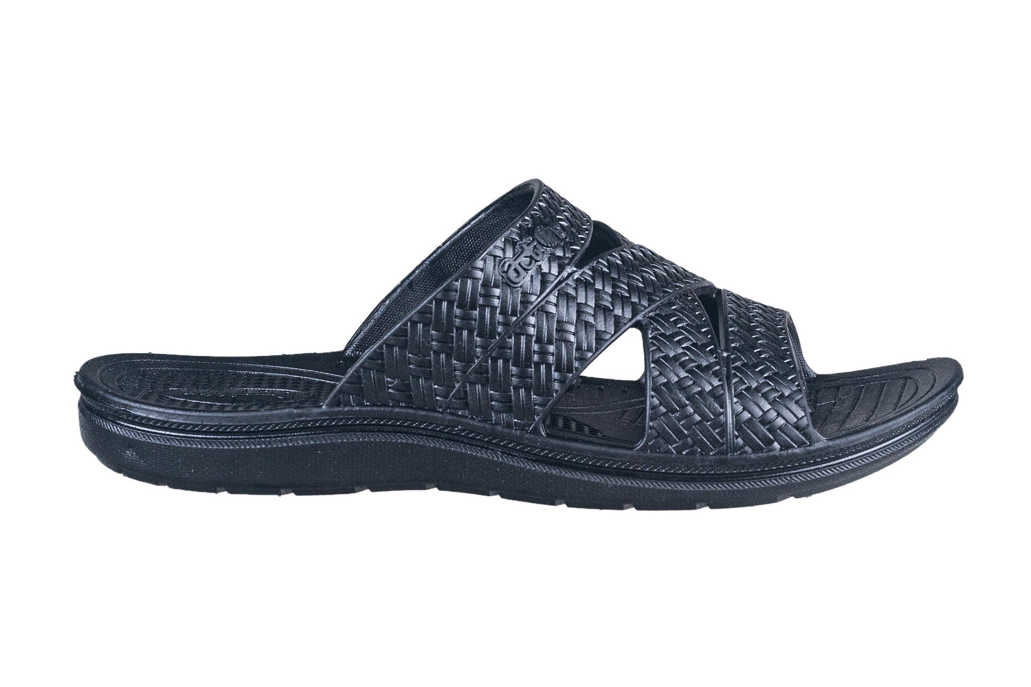 Action Gents Black Chappal PVC