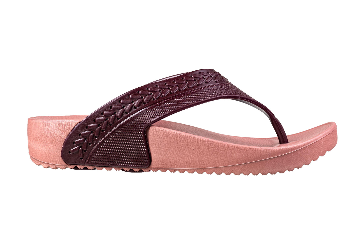 Action Ladies Maroon / Pink Chappal EVA