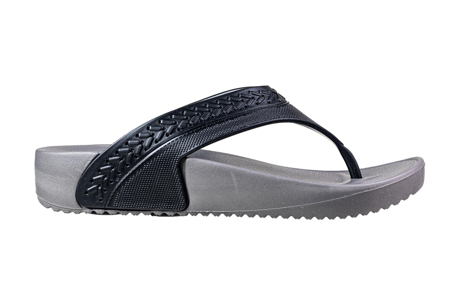 Action Ladies Grey / Black Chappal EVA