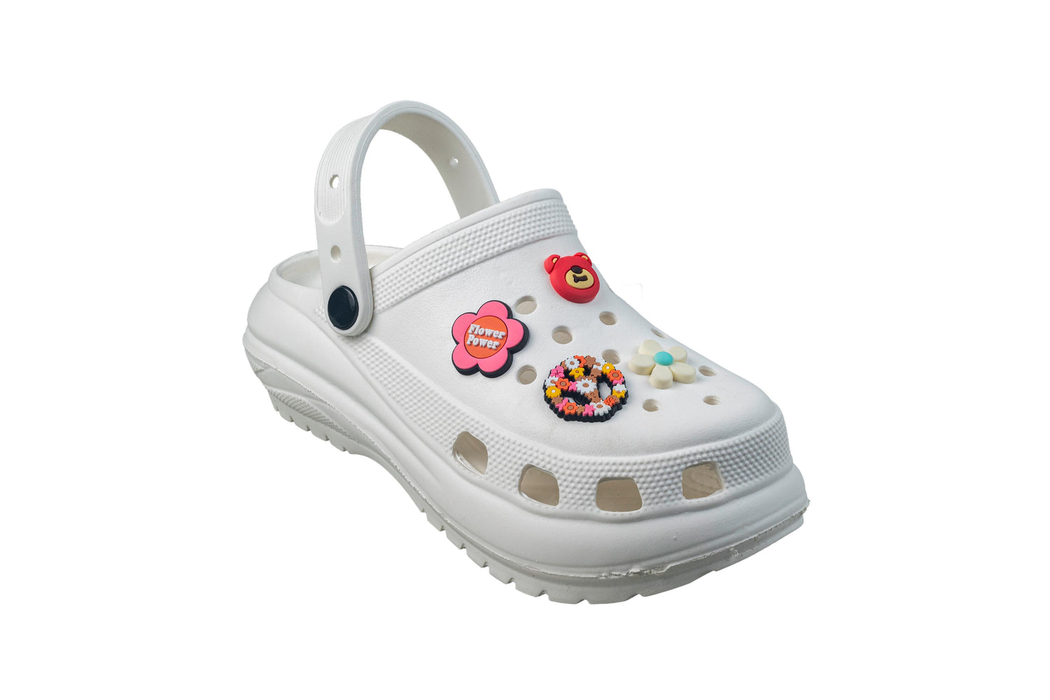 Maclin Ladies White Clogs