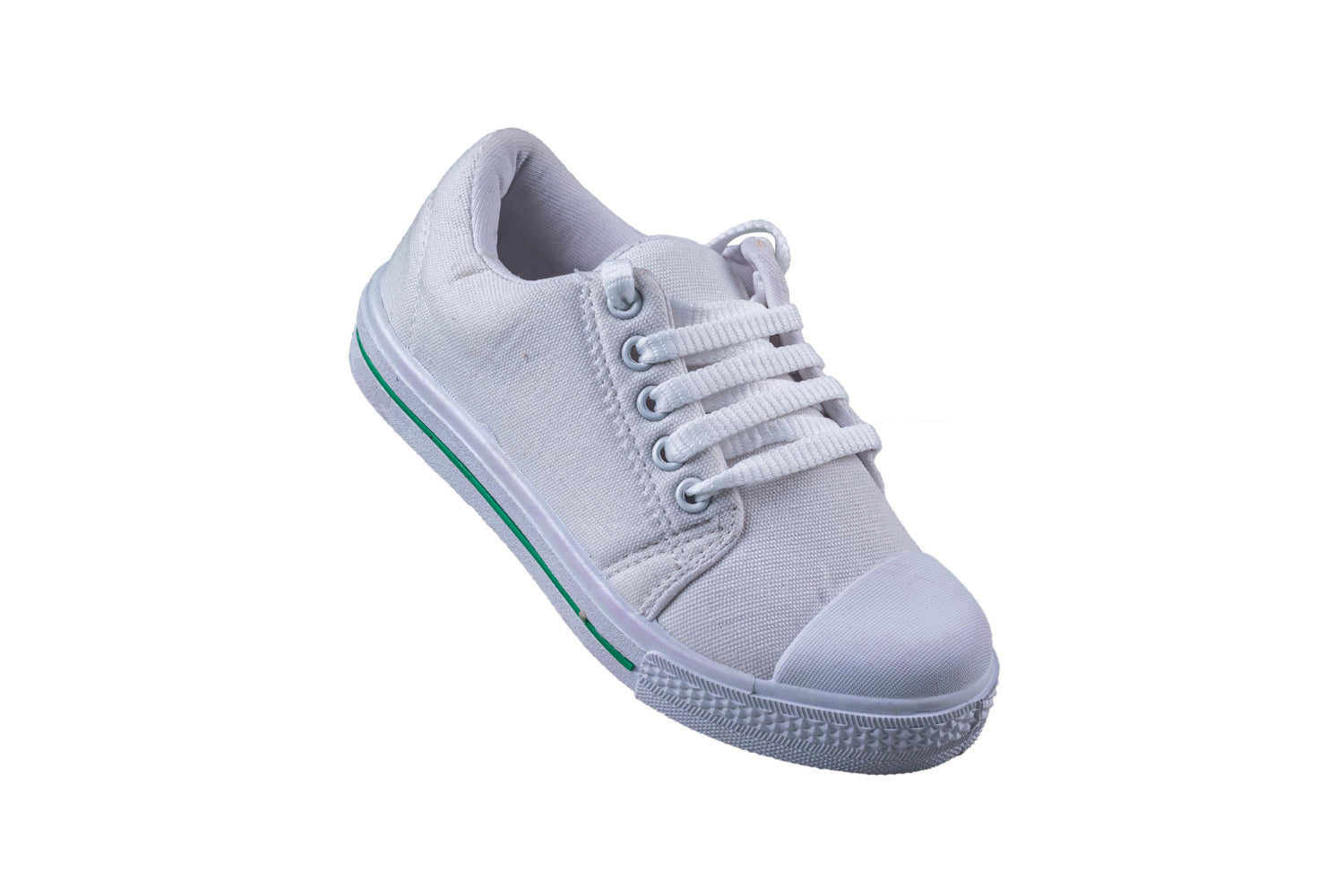 Titas Children White Canvas School Shoe (7 to 9 Years Kids)