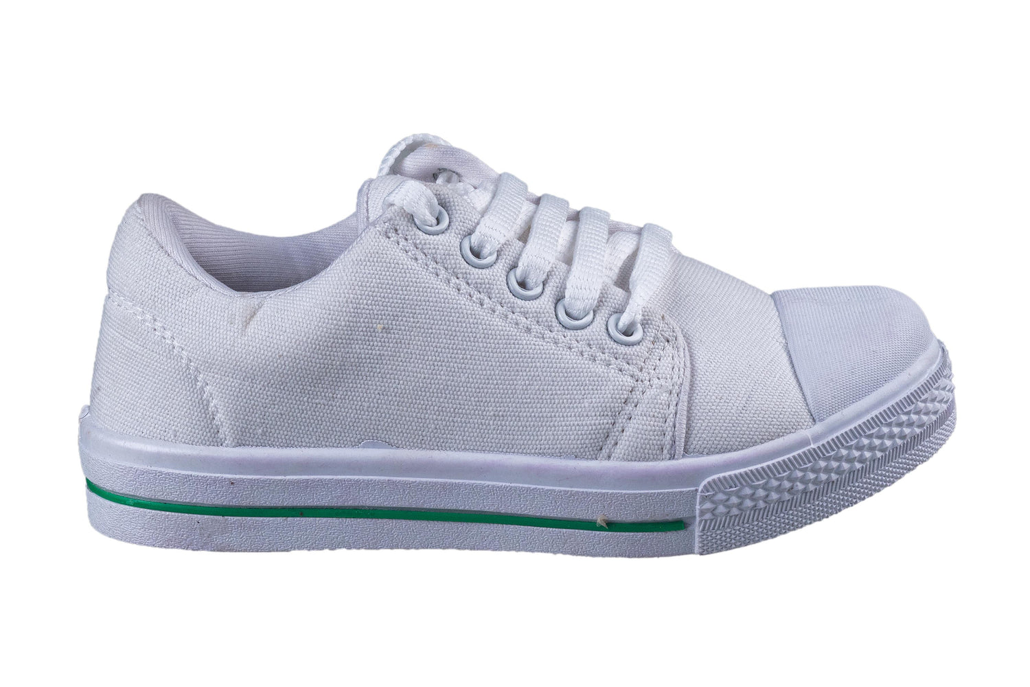 Titas Children White Canvas School Shoe (4 Years to 6 Years)