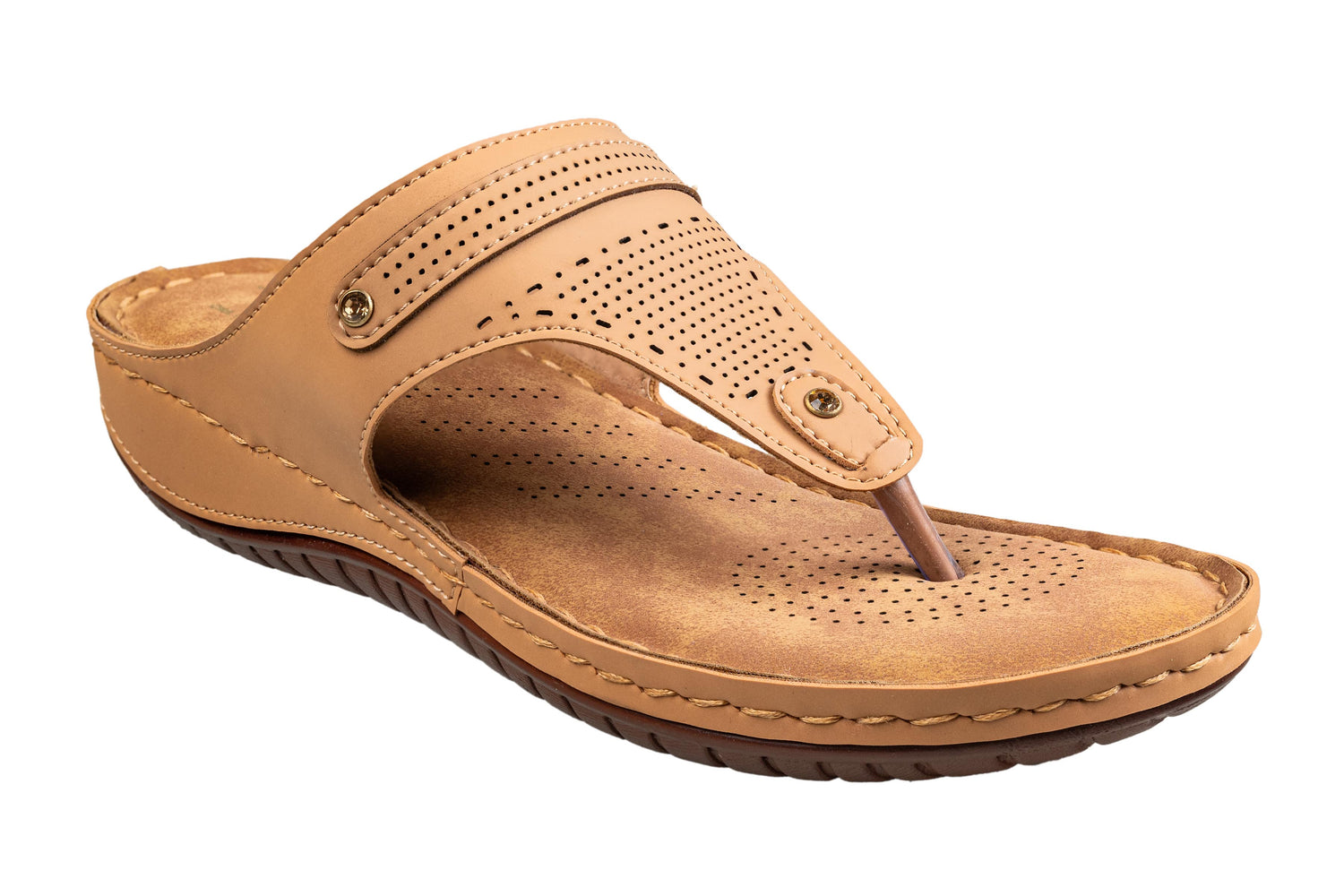 Senorita Ladies Beige Chappal