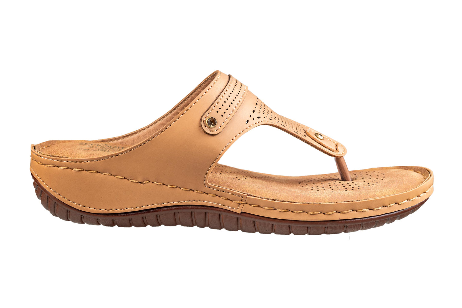 Senorita Ladies Beige Chappal