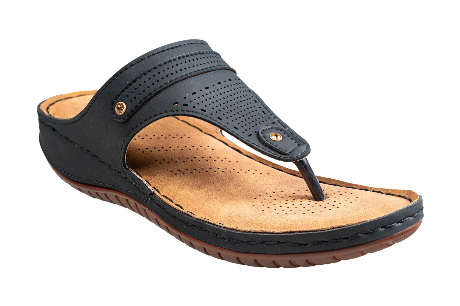 Senorita Ladies Black Chappal