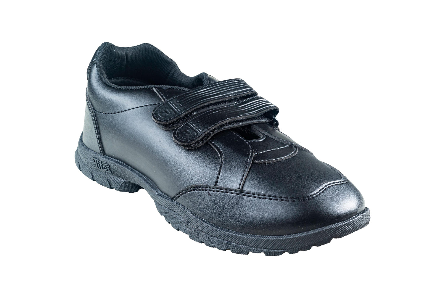 Titas Boys Black Strap Closure School Shoe (3 to 9 Years Kids)