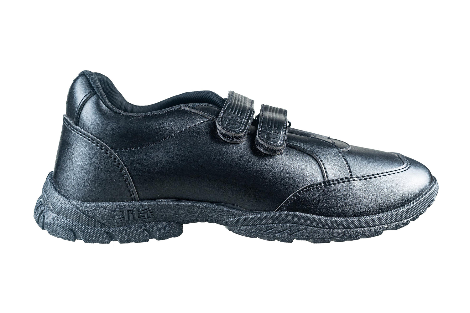 Titas Boys Black Strap Closure School Shoe (3 to 9 Years Kids)