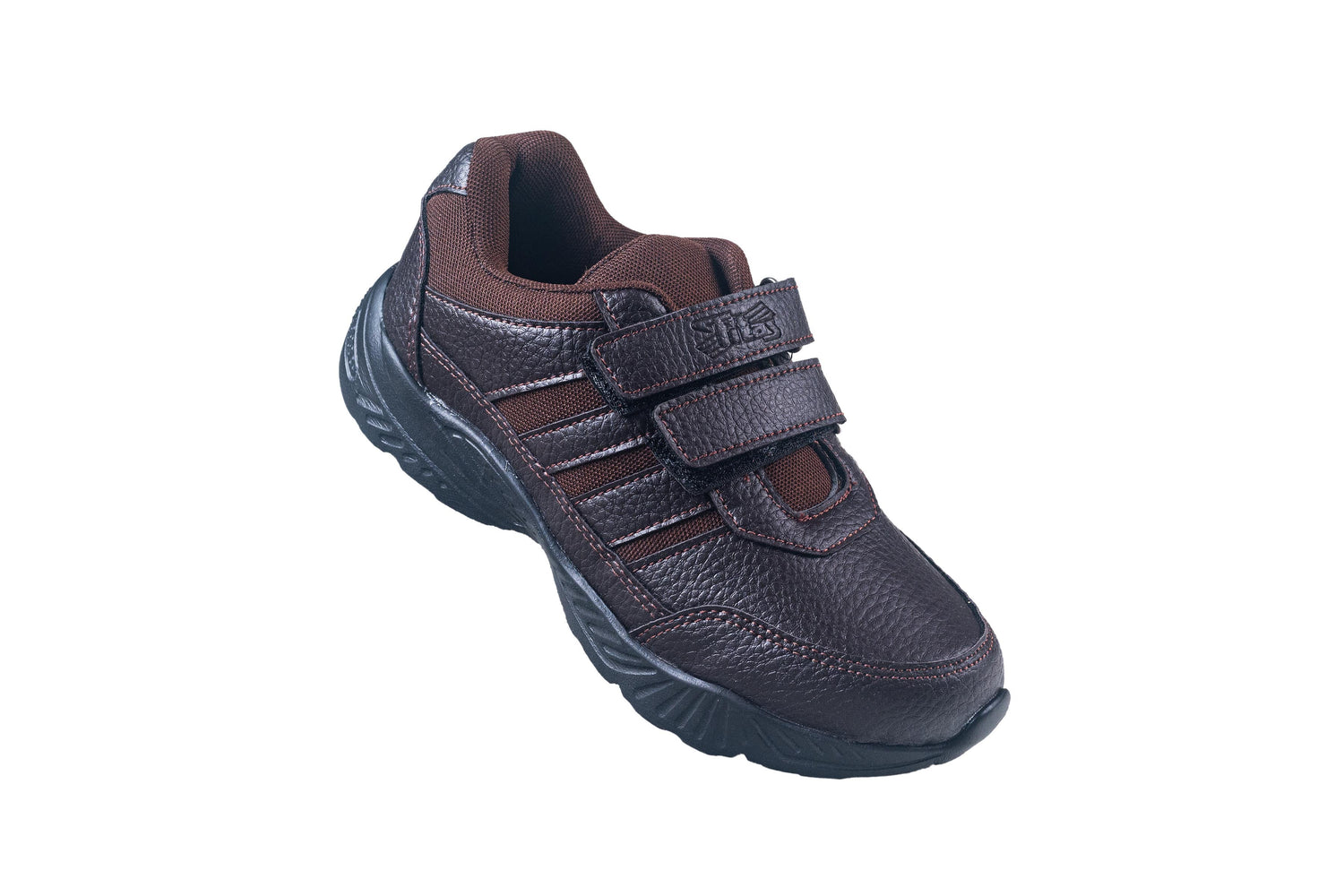 Titas Boys Velcro Brown School Shoe (6 Years-9 Years Boys)