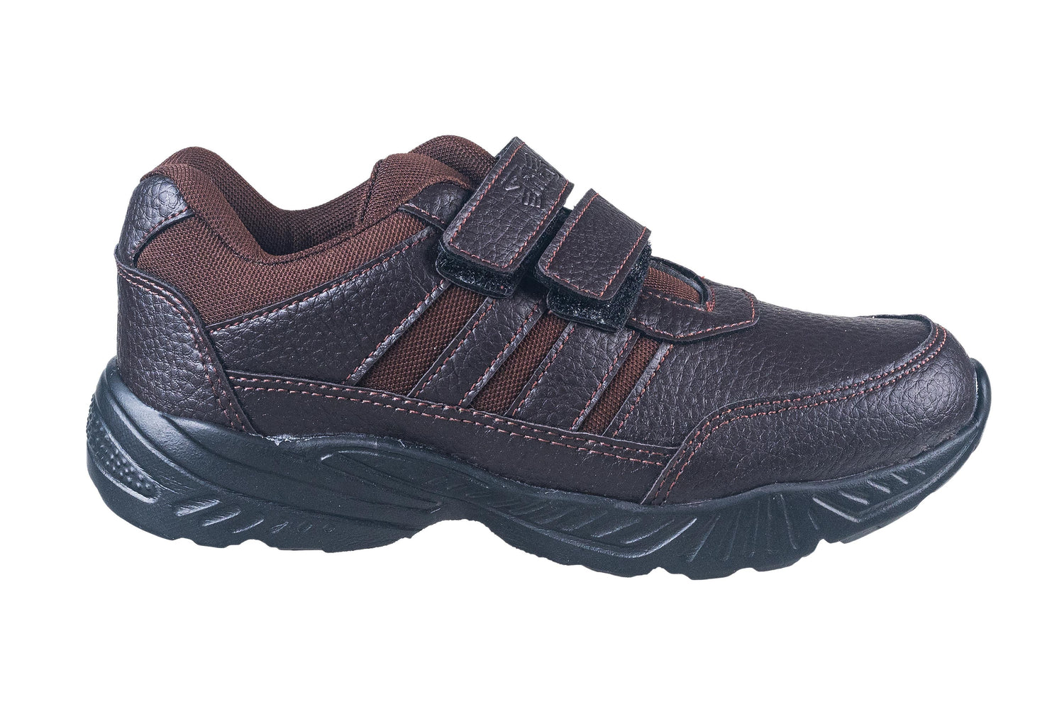 Titas Boys Velcro Brown School Shoe (6 Years-9 Years Boys)