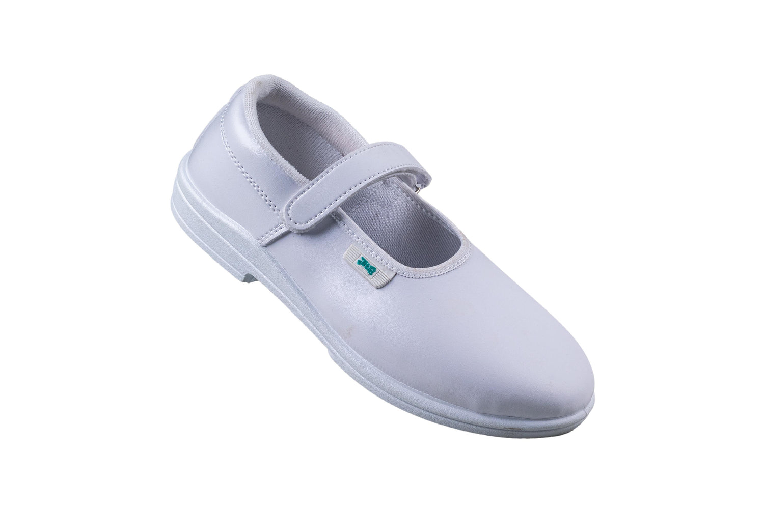 Titas Girls Velcro White School Shoe (4 Years to 9 Years Girls)