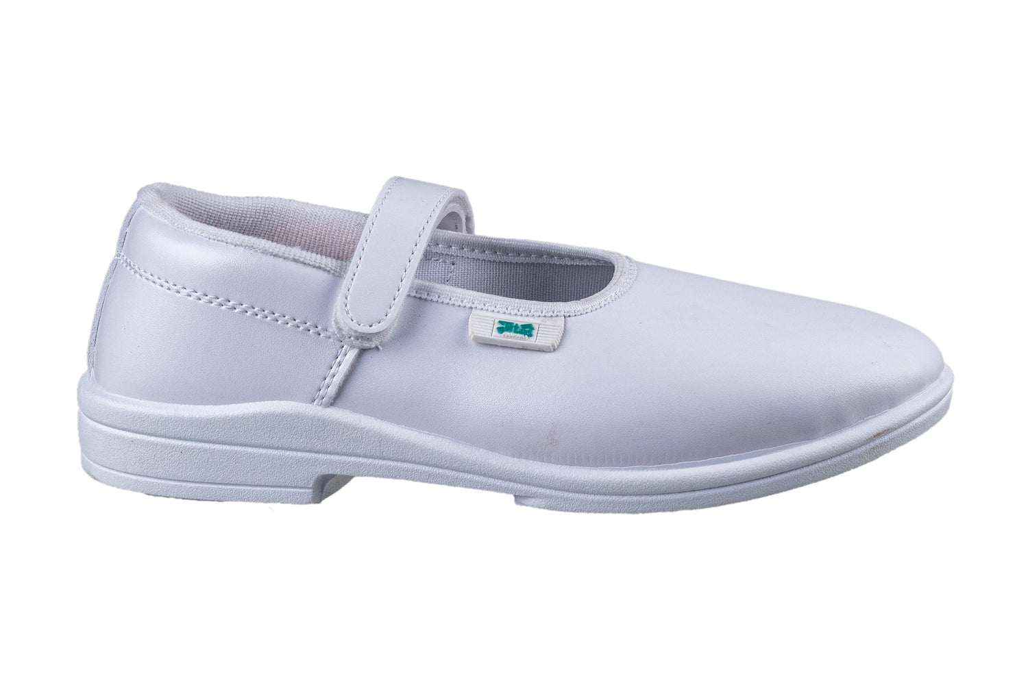 Titas Girls Velcro White School Shoe (4 Years to 9 Years Girls)