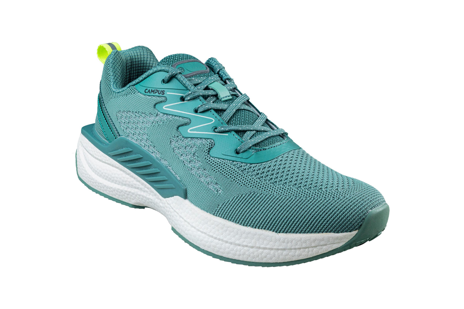 Campus Frosty Green / Black Gents Sports Shoe