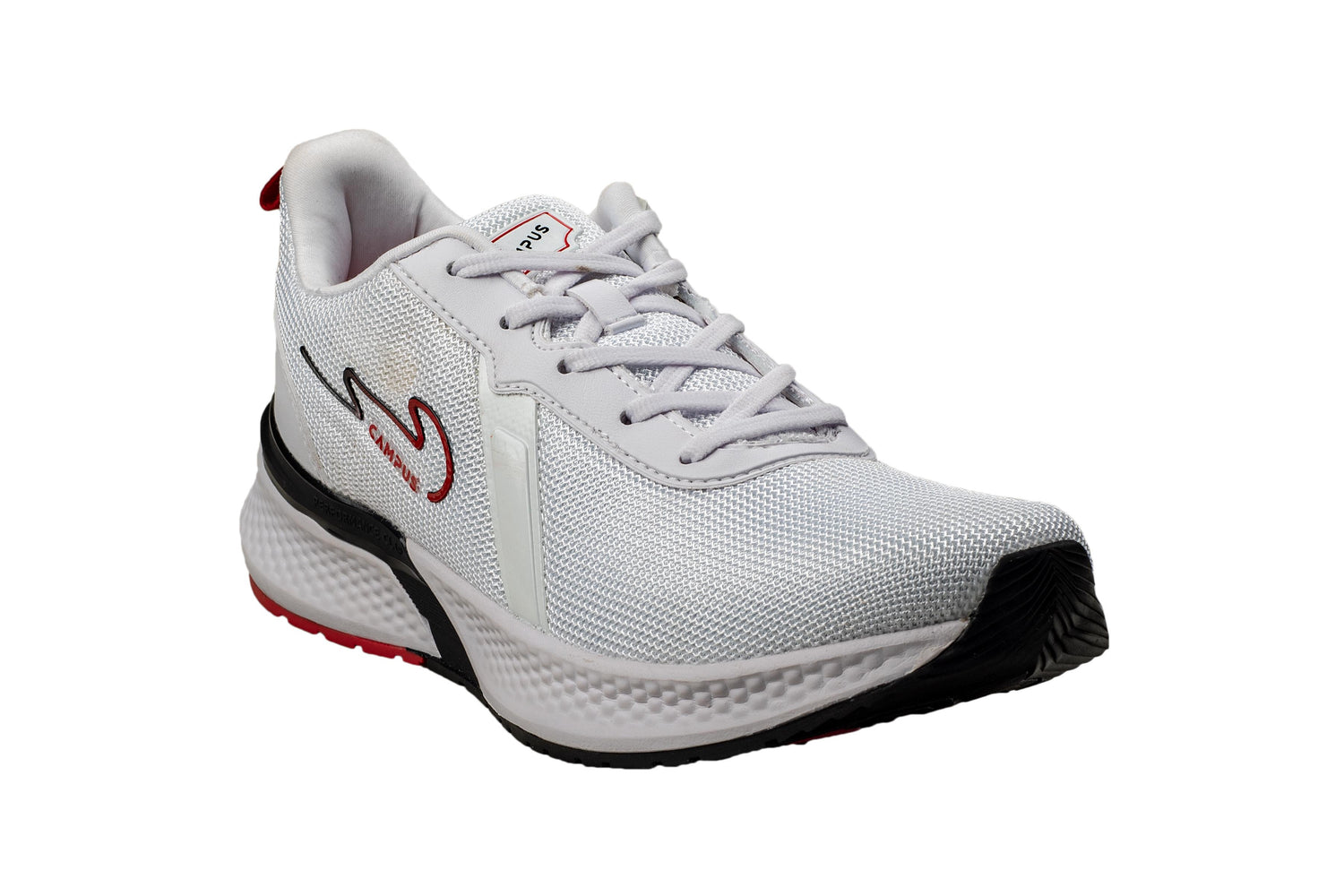 Campus Gents White / Red Sports Shoe