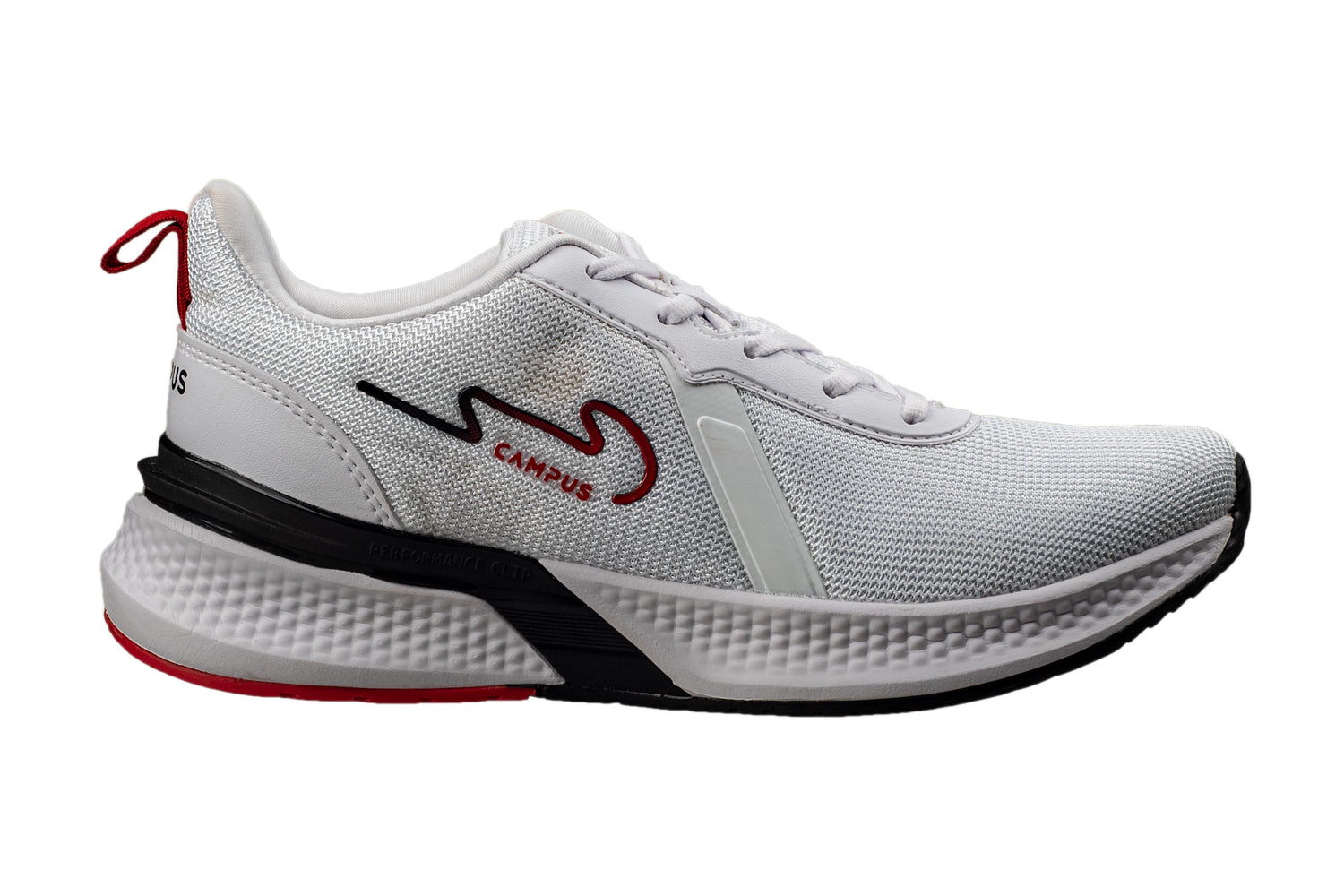 Campus Gents White / Red Sports Shoe