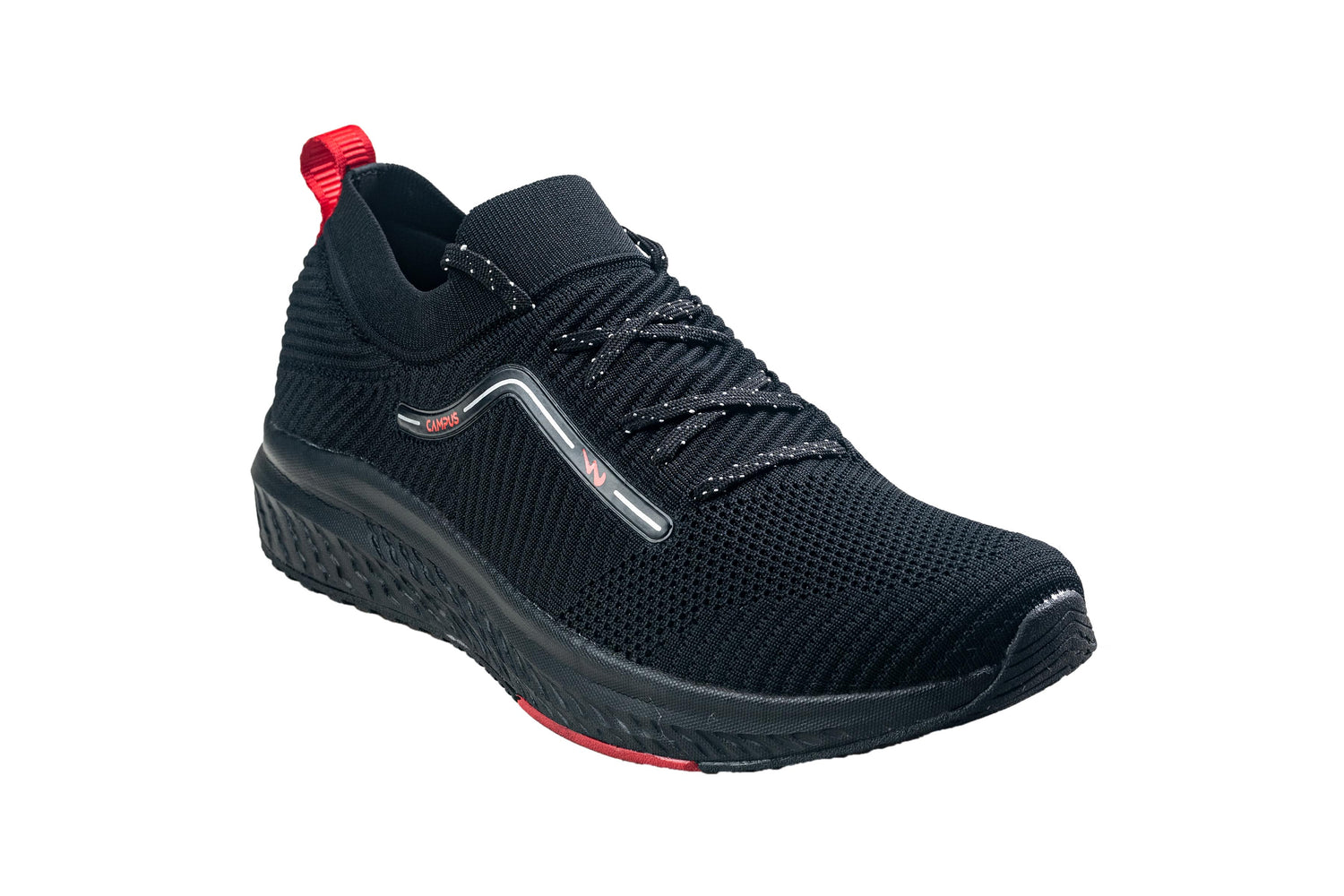 Campus Gents Black Sports Shoe