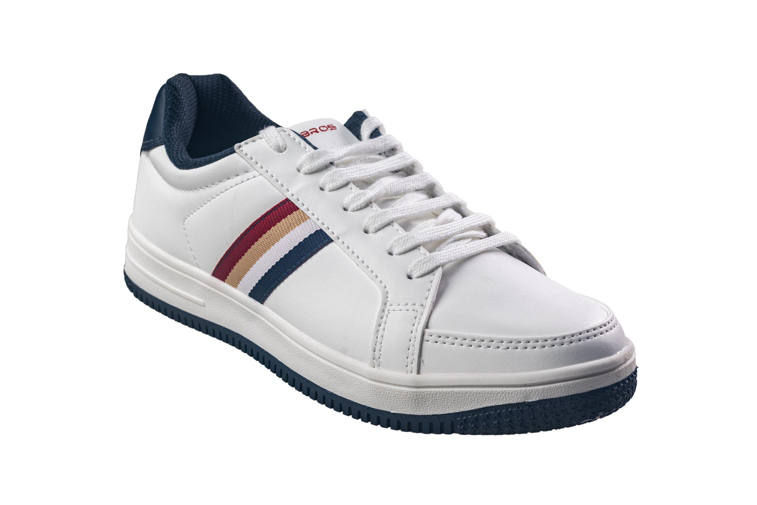 Abros Gents White / Navy Sports Shoe