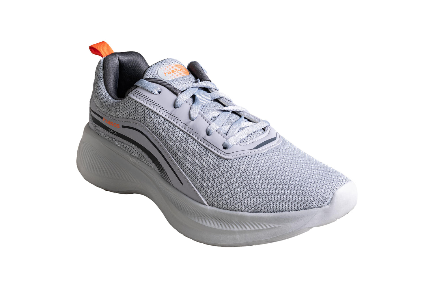 Abros Gents E. Grey / Orange Sports Shoe