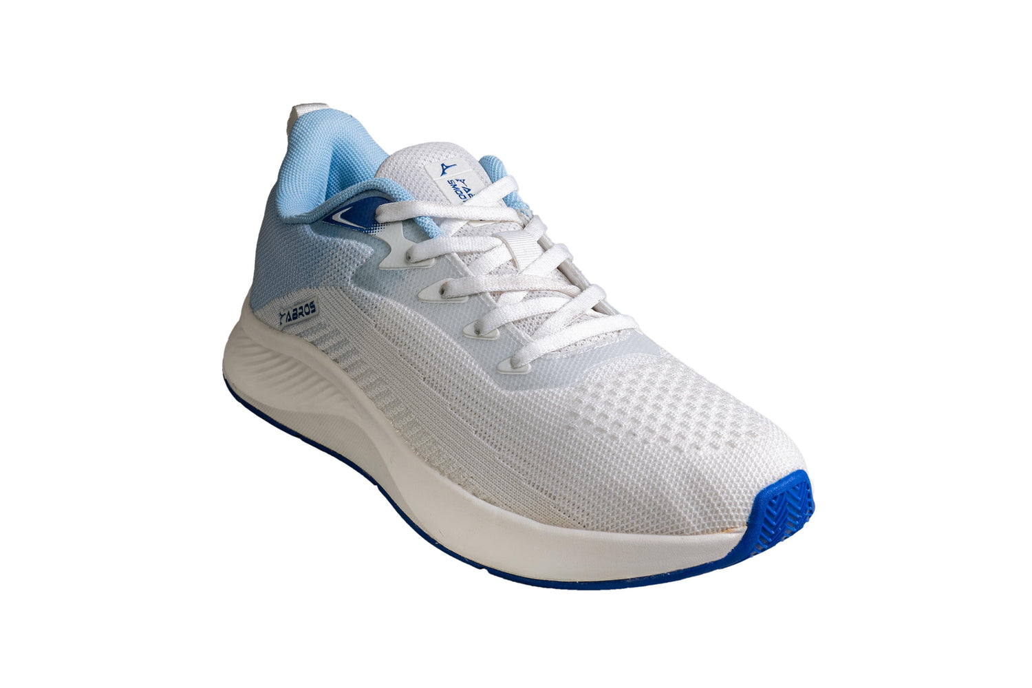 Abros Gents Off White / Ice Blue Sports Shoe