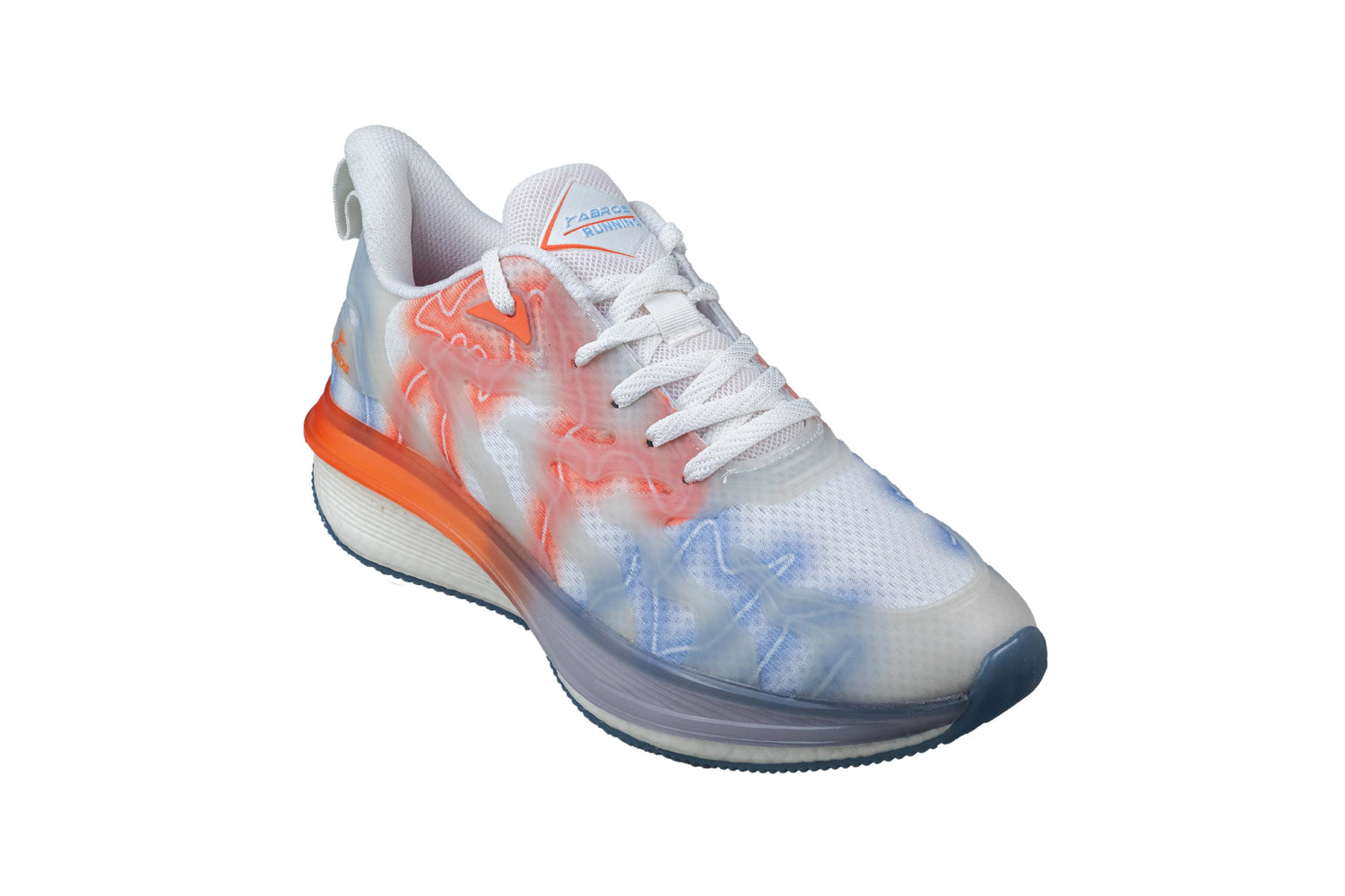 Abros Gents White / Orange Sports Shoe