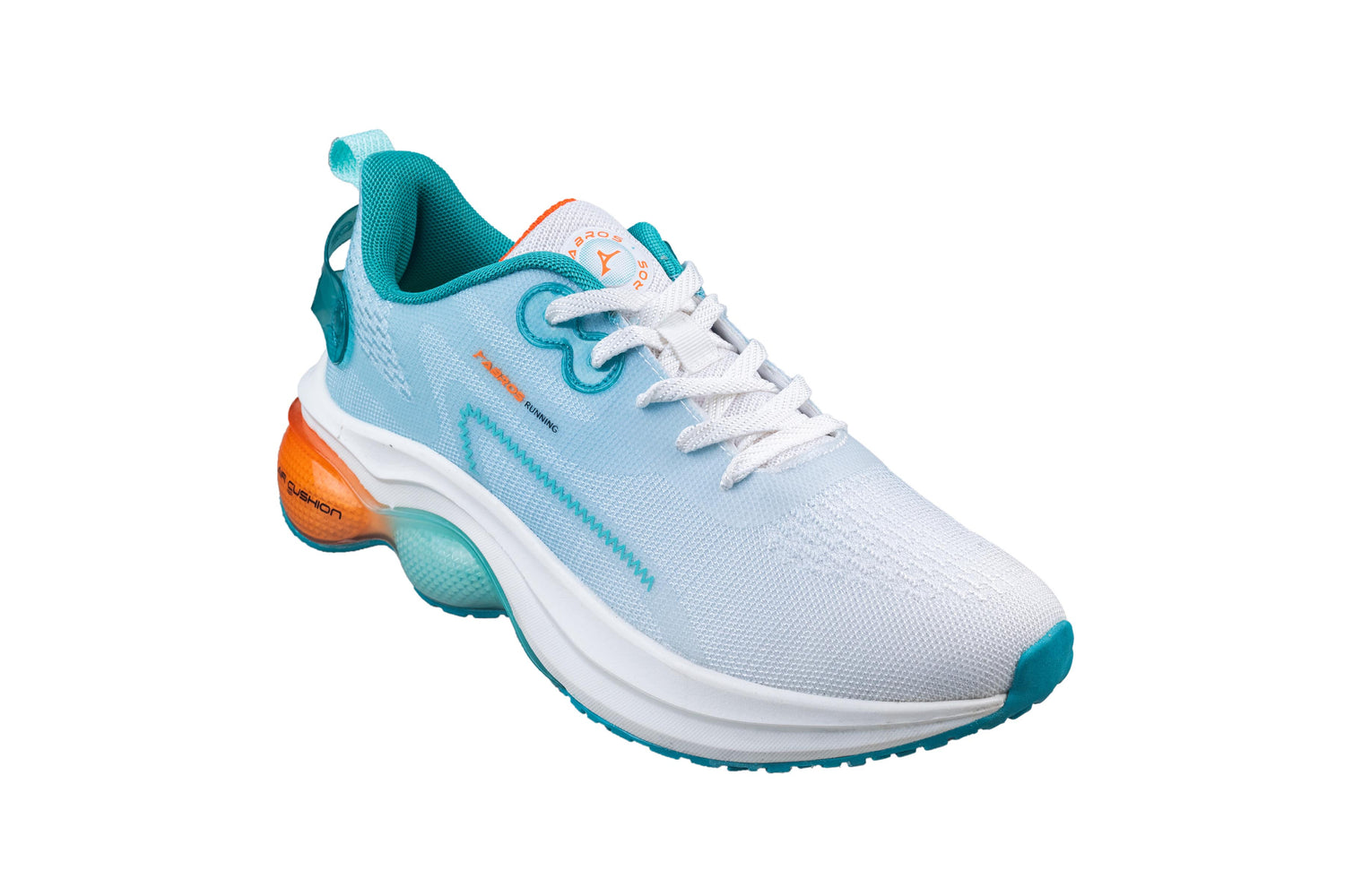 Abros Gents Off White / Sea Green Sports Shoe