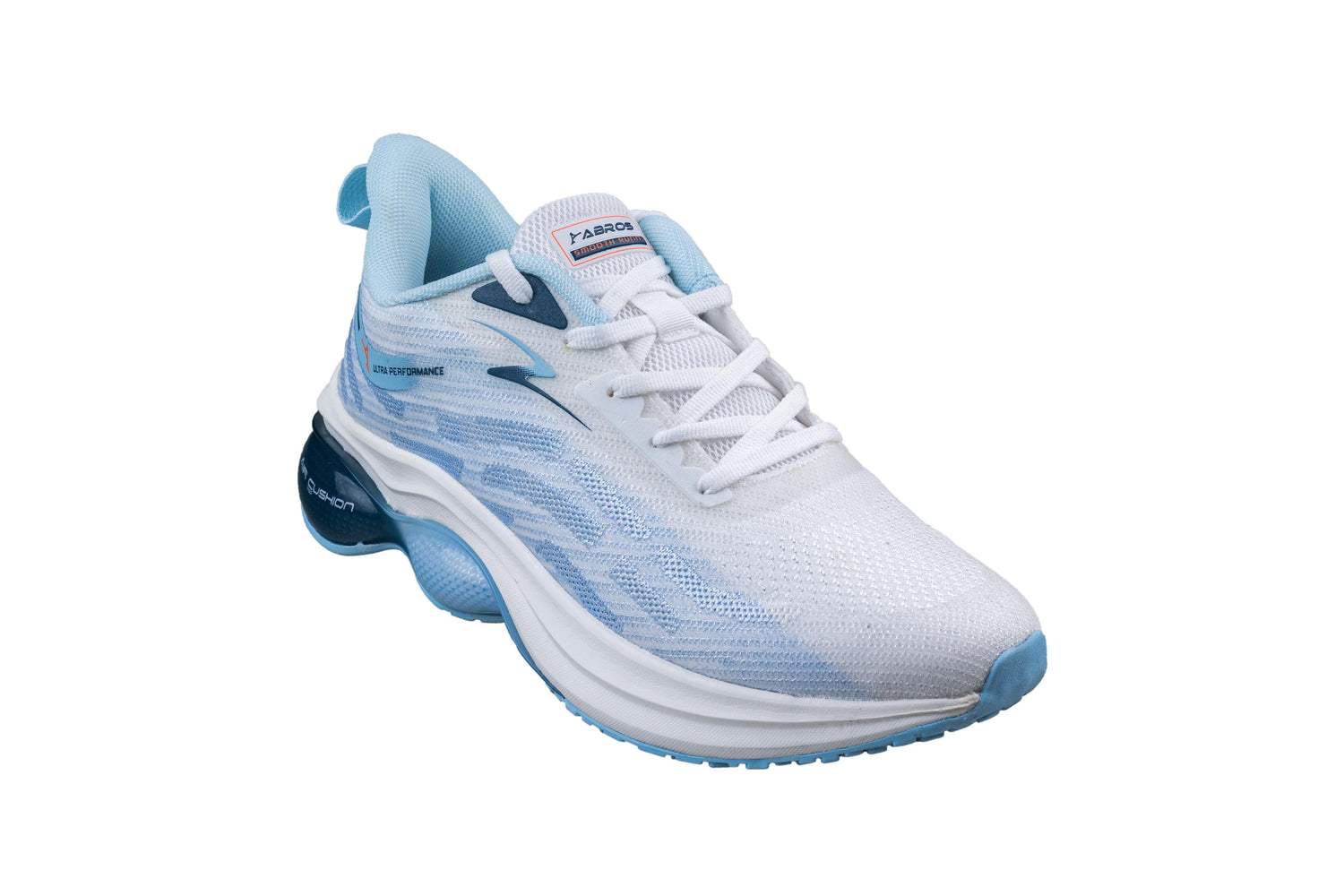 Abros Gents Off White / Cool Blue Sports Shoe